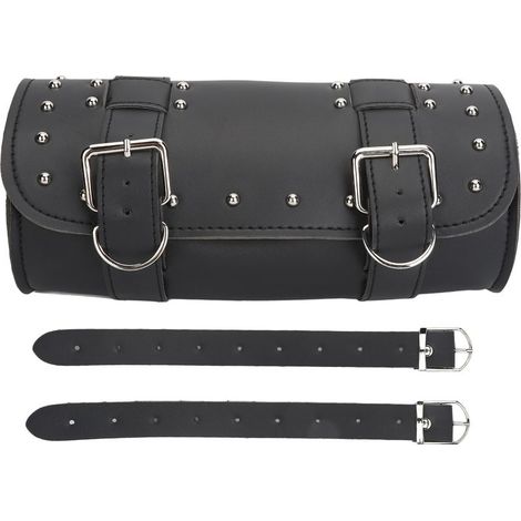 Sac à outils de moto étanche à l'arrière avant en cuir synthétique rétro universel (1/5)