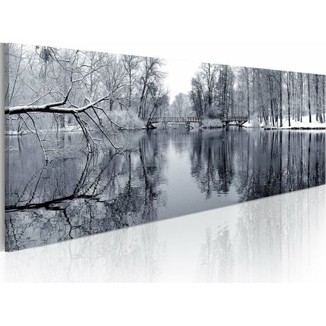 Tableau paysage hiver - 135 x 45 cm (1/4)