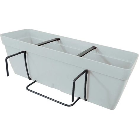 Pflanzkasten Artplast fly square Wasserspeicher System anpassbare Halter (1/2)