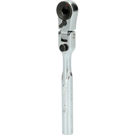 KS Tools 1/4“ Bit-Gelenk-Umschalt-Knarre, Länge 119 mm (1/5)