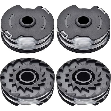 ANBOO 4 carretes de hilo para desbrozadora Parkside, compatibles con PRTA 20-Li B2/C3, PRT 300/550 A1/A3, IAN351753 TLP-01, repuesto para desbrozadora, 1,6 mm para herramientas Parkside (Lidl) (4 carr (1/5)