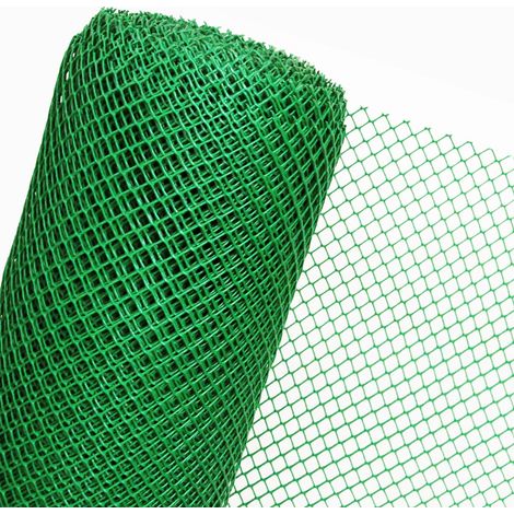 Kunststoffzaun in 1,2m Höhe Masche 20mm Gartenzaun grün (Meterware) (1/4)