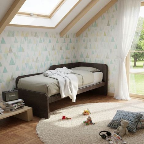 Divano letto sagomato 80x190 - Olmo jerez scuro (1/5)