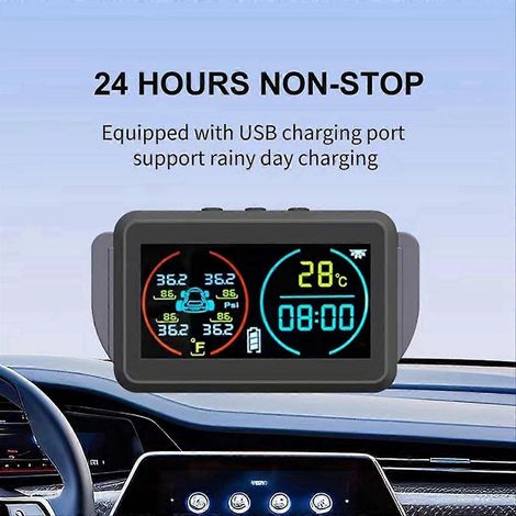Sistema de monitoreo de presión de neumáticos TPMS para automóviles con alarma externa (1/5)
