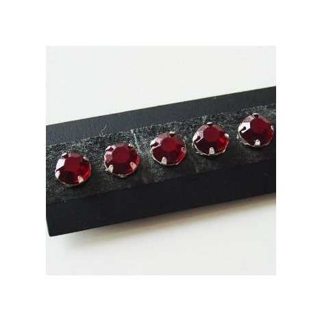 Segnale rosso perline di cristallo 5 mm