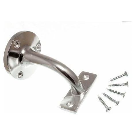 2 supports muraux en aluminium PAA pour rampe d'escalier de 6,3 cm (1/2)