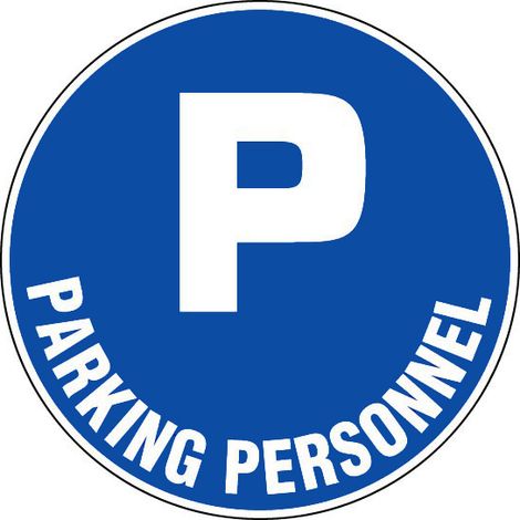 Panneau Parking personnel - Rigide Ø300mm - 4061276
