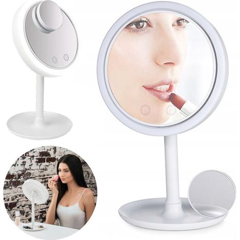 Miroir cosmétique sur pied éclairé pour se maquiller Miroir LED (1/5)
