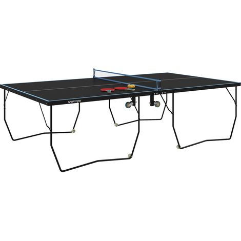 Tavolo da ping pong pieghevole da esterno 274 x 152,5 x 76 cm, nero (1/5)