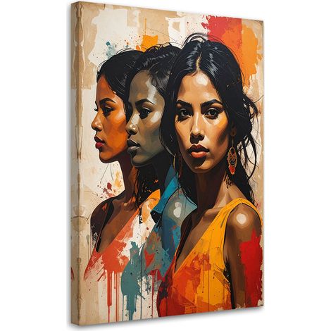 Leinwandbild Porträts von Frauen in einem künstlerischen urbanen Stil 20x30 (1/5)