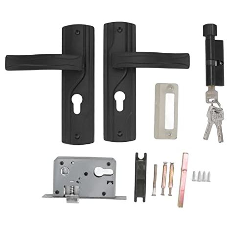 Ensemble de Serrure à Levier pour Porte d'Entrée Extérieure en Acier au Manganèse avec Clé Identique et Roulement Silencieux (1/5)