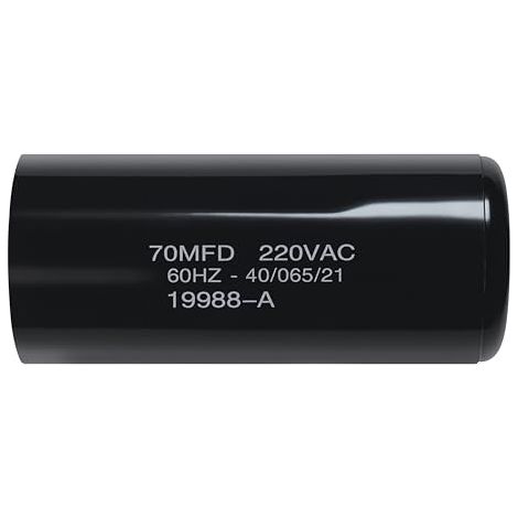 Condensateur de démarrage de moteur 70 MFD 220 V AC, 60 Hz 000954419988A.S Pièce de rechange (1/5)
