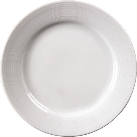 Assiettes à Bord Large Linear 200(Ø)mm Lot de 12 Olympia