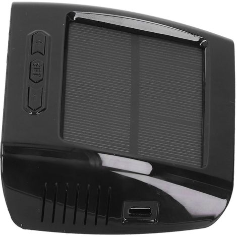 Solarbetriebenes Reifendruckkontrollsystem (TPMS) mit 4 Sensoren, LCD-Bildschirm, Temperaturerkennung, Armaturenbretthalterung und USB-/Solarstromversorgung (1/5)