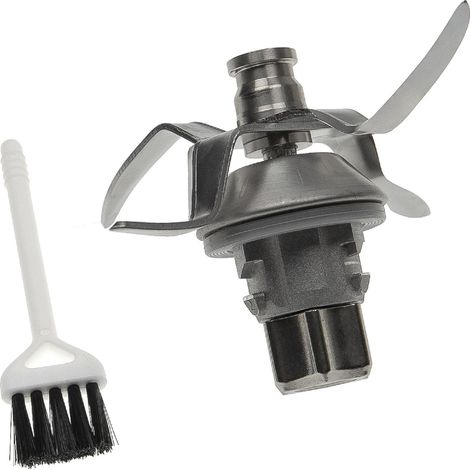 vhbw Blender Blade compatible with Vorwerk Thermomix TM7, TM6 Kitchen Mixer - With 4 Stainless Steel Blades, incl. Cleaning Brush