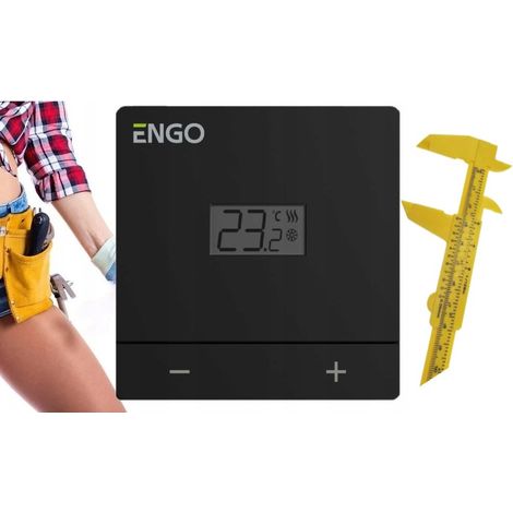 ENGOThermostat Easy230B – 230 V – Blanc – Régulation précise – Facile à utiliser (1/5)
