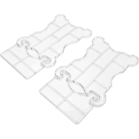2 cales d'espacement pour canapé, protections murales pour meubles, butées réglables, entretoises transparentes (1 paire) (1/5)