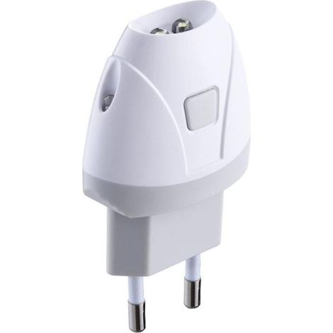 Electraline 58303 Torcia d'Emergenza Automatica con Funzione Luce di Cortesia, LED, Bianco (1/10)