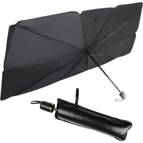 Parapluie Pare-Soleil Pliable pour Pare, Pare-Soleil Pliable Protection Pare Brise Interieur Voiture, Auto Matériau réfléchissant de Protection Solaire Parapluie(14079) (1/4)