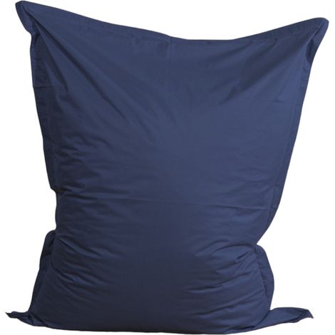 Pouf extérieur imperméable déhoussable anti-UV - 140x180 cm Bleu Bananair Fabriqué en France