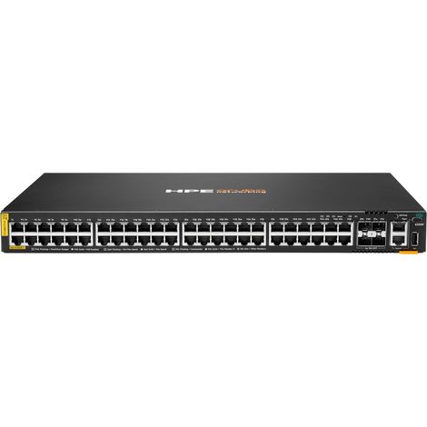 HPE Aruba Networking CX 6200F 48G Class-4 PoE 4SFP+ 370W Switch (1/3)