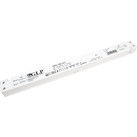 GTPC-150-12-S: GLP-Netzteil: 12 V/11 A, CV, Kunststoffgehäuse, schlank
