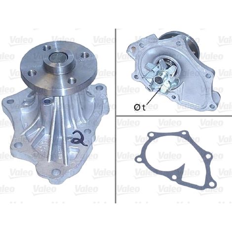 Pompe à eau, refroidissement du moteur Valeo 506843 LEXUS 161000H010 161000H030