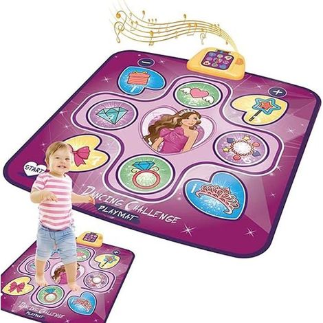 Tapis de Danse Jouets pour Enfants - Rose - 5 Modes de Jeu - Cadeaux de Noël pour Filles (1/4)