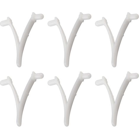 6PCS Pool Supply Butterfly V Clip pour brosse de spa de piscine, rteau à feuilles, écumoire à feuilles, tête d'aspiration