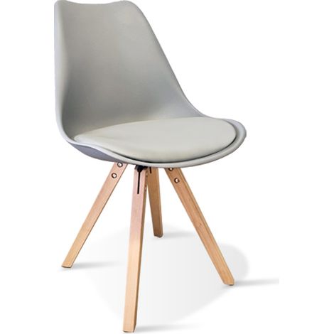 Chaise scandinave grise - Helsinki (1/5)