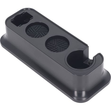 Kaffeestampferstation, universell, abwaschbar, rutschfest, für Kaffeefilter mit einem Durchmesser von 51 mm, 53 mm und 58 mm, schwarz (1/5)