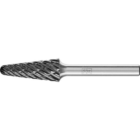 PFERD Hartmetall Hochleistungsfrässtift STEEL Rundbogen KEL Ø 12x30mm Schaft-Ø 6 mm HICOAT für Stahl (1/3)