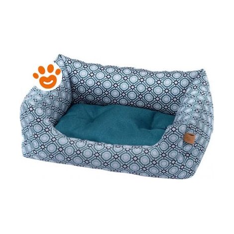 Leopet Dog Cuccia Rodi Fantasia Turchese - 45x60 cm - Accessori