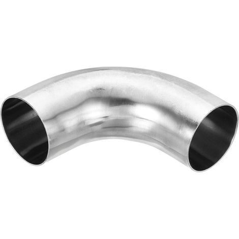 90 Degré Mandrin Courbure Coude, 2 pouce OD Acier Echappement Coude Echappement Tuyauterie Connecteur 304 Inox pour Échappement Tuyau Modifié Escalier Main Courante HVAC (1/5)