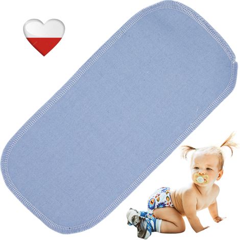 Inserts en laine bleue pour couches NappiMe (1/4)