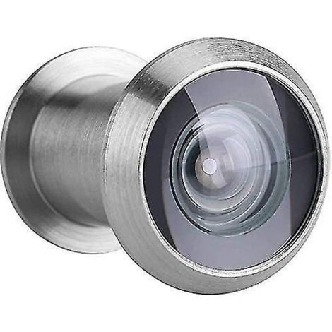 Weitwinkel-Türspion mit hochbeständiger Schutzabdeckung (gebürstetes Silber) (1/5)
