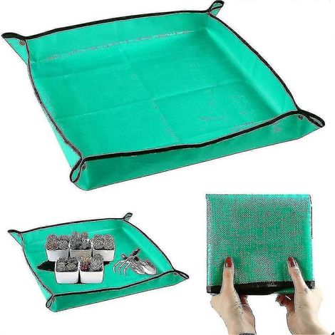 Tapis de jardinage imperméable, tapis de rempotage pour plantes, bâche de plantation pliable