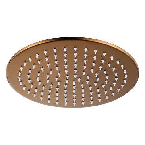 FugaFlow Eccelente Acces Douche de tête 25cm ronde 7mm Cuivre brossé PVD (Cuivre) (1/5)