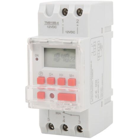 12V DC 30A Weekly Timer Timer Switch On-Off LCD Control with Countdown Function (1/5)