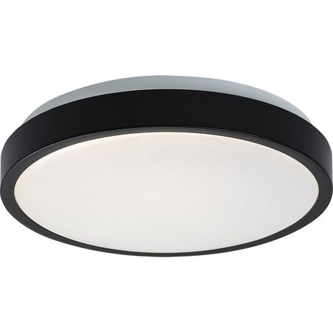 Plafonnier SDB rond Ø25 noir/blanc LED 18W IP44 Rabalux Samira (1/5)