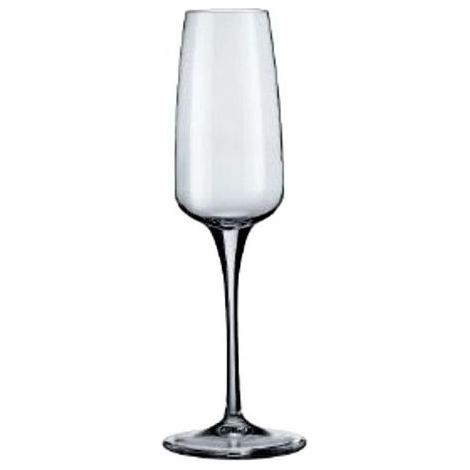 Bormioli Rocco 180811-BF9 Aurum Calice Flute 23 cl in vetro Star Glass taglio laser lavabile in lavastoviglie set 6 pezzi colore Trasparente