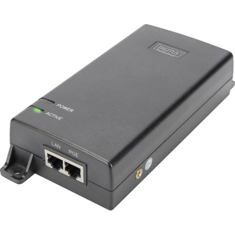 Digitus DN-95104 Gigabit Ethernet PoE Injektor IEEE 802.3af, 60W, inkl. Netzteil (1/5)