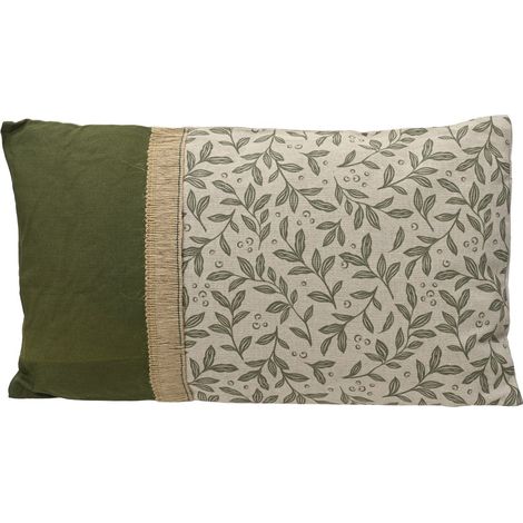 Kaemingk Indoor-Kissen Äste mit Blätter L: 3 W: 30 H: 50 cm - Polyester - Baumwolle