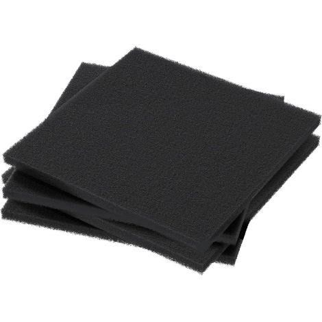 Set de 4 filtres Aquarium Filtre Coussin média Filtre éponge Filtre média flaque Eau étang Flocons de Soie Dentaire pour l'Hydroponie, 16 cm L x 14 cm W (1/5)