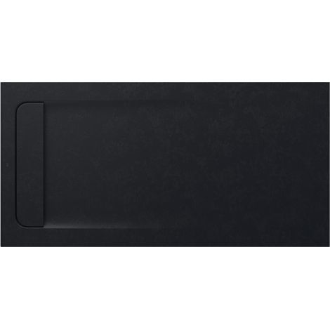 Receveur de douche extra plat en Stonex® Aquos - 1400x700mm - Noir (1/2)
