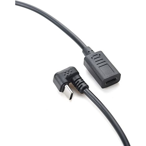 Type-C male to female adapter cable, U-shaped charging cable for Android phones and mobile games, Type-C port extension cable. (1/5)
