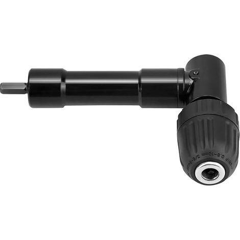 Angle Drill Accessory, Clamp Range 0.8-10mm, 90 Degree Drill Chuck, Angle Drilling Adapter (1/2)