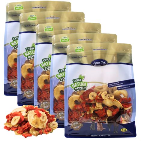 5 kg Lyra Pet® Mélange de fruits et légumes séchés