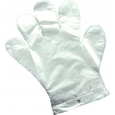 Guanti monouso in HDPE in alluminio, taglia L (100 pezzi)