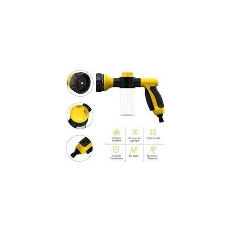 Hochdruck-Mehrzweck-Schaumpistole für die Autowäsche, Seifen- und Shampoo-Spender für die Tierwäsche und Gartenschlauch-Sprühdüse (1/5)